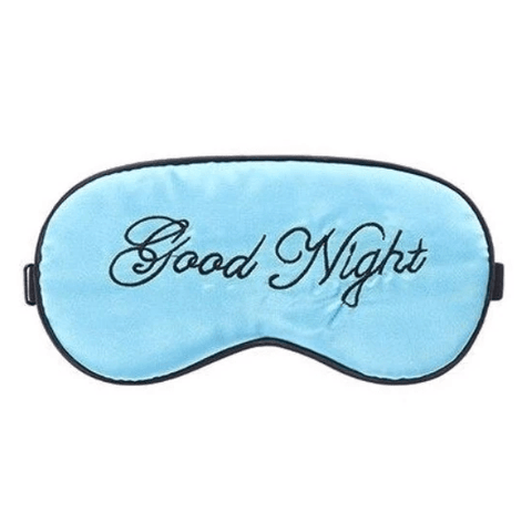 Masque de Nuit en Soie <br>Good Night Bleu - Le-Roi-du-Sommeil